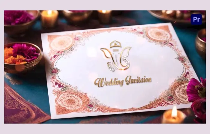 Traditional Hindu Wedding Invitation 3D Slideshow Template